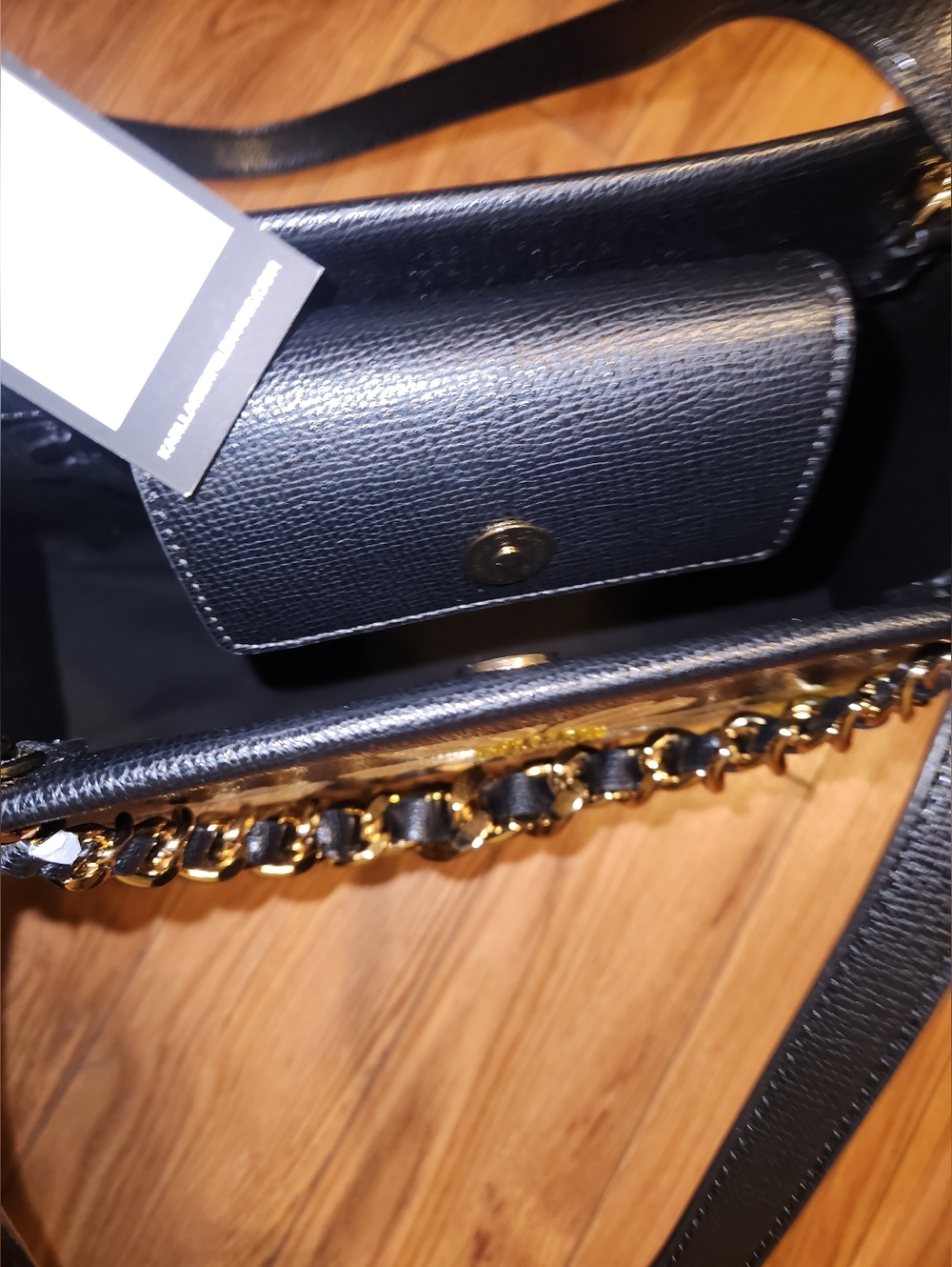 NWT$428 SAVOIE Crystals inside FLORAL TOTE W/ CHAIN STRAP Embroidery Multicolor - Picture 9 of 17